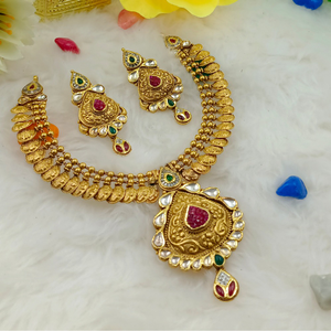 916 gold classic necklace set