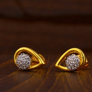 22 carat gold antique ladies earrings RH-LE61