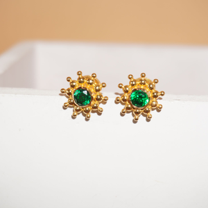 22k Gold Delicate Ladies Earring 73R317