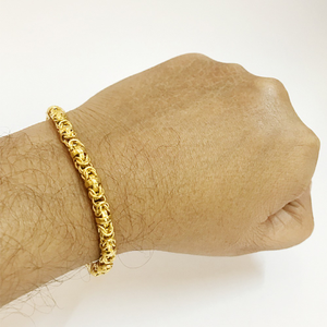 22 Kt Yellow Gold Hallmark Men's Byzantine Br