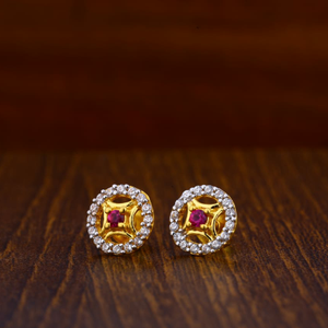 22kt gold designer ladies tops earrings lte49