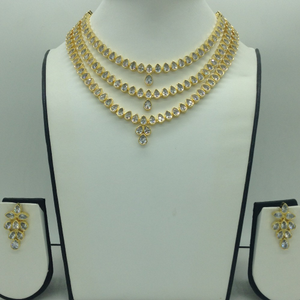 White CZ Necklace Set JNC0201