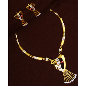 gold shining diamond Necklace set  24