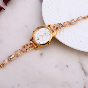 18k rose gold attractive  watch