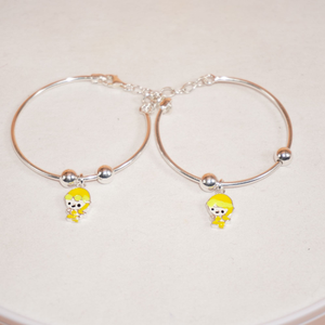 925 Silver Stylish Bangle For Kids