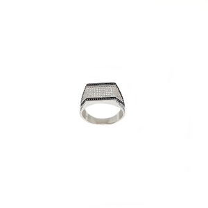Diamond Gents Ring In 925 Sterling Silver MGA