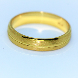 24k gold couple ring