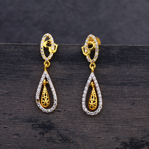 22CT Gold Hallmark Stylish Ladies Earring LJE