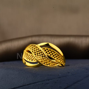 22KT Gold Fancy Ladies Plain Ring LPR527