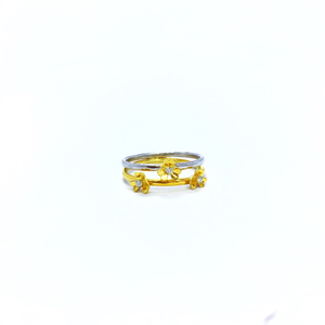 REAL DIAMOND FANCY FLOWER RING