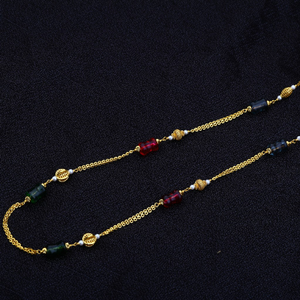 22kt Gold Hallmark Women's Antique Chain Mala