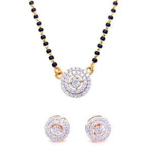 Myra diamond Pendant Set mangalsutra