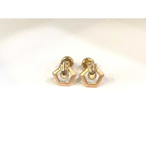 18k Ladies Fancy Rose Gold Earring E-60501
