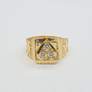 Gold 20k Diamond Baccha Ring