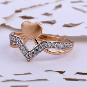 18KT CZ  Rose Gold Exclusive Hallmark Ring RL