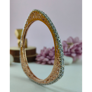 Rose gold designer bangle