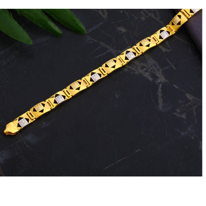 22KT Gold Men's Delicate Casting Bracelet MCB
