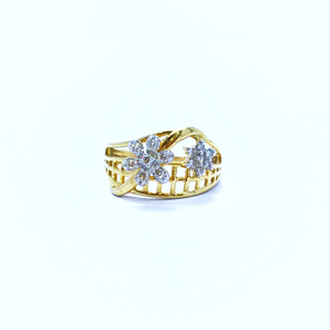 REAL DIAMOND FANCY FLOWER RING