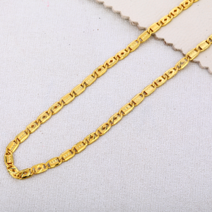 916 Gold mens Fancy Plain choco chain MCH586