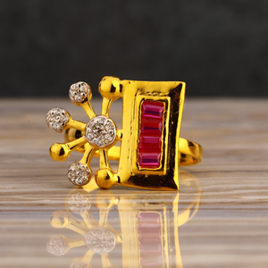 22KT Gold Cz  Exclusive Ladies  Long Ring LLR