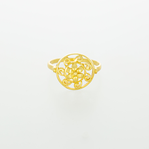 Spiral 22kt gold ring design