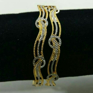 22K / 916 Gold Machine Cut Stylish Modern Ban