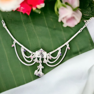 Silver three layer fancy armlet