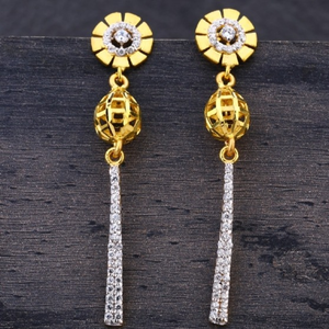 22 carat gold stylish latkan earrings RH-LE47