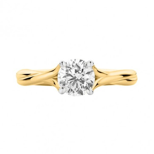 Collar solitaire ring