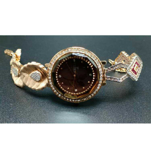 18k Ladies Fancy Rose Gold Watch G-2703