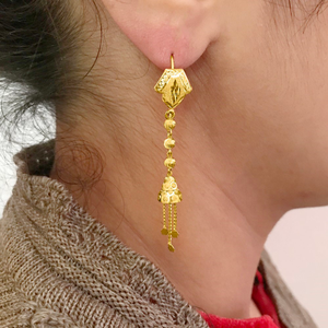 18 Kt Stamped Real Solid Yellow Gold Ethnic H