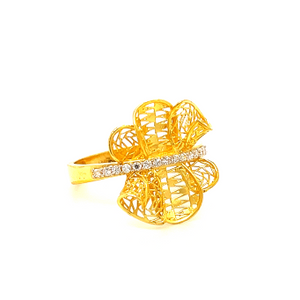 22k gold turkish floris ring