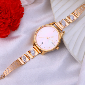 18k rose gold trendy  watch 