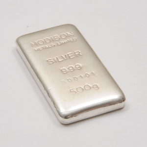 500 Gm Lagadi 999 Purity Silver Casted Bar wi