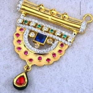 916 Gold Mangalsutra Pendal RH-MSP003