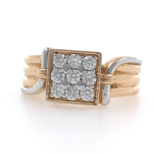18kt / 750 rose gold fancy handmade box diamo