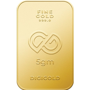Digigold 5 gram gold mint bar 24k (99.9%)