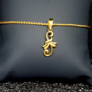 18K Gold Modern Design Pendant DJP30