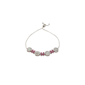 MOP Diamond Bracelet In 925 Sterling Silver M