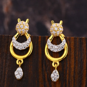 22 carat gold antique ladies earrings RH-LE63