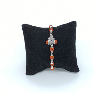 Om Namah Shivay Rakhi In Silver 800