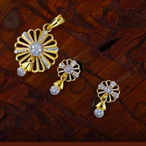 916 gold chain pendantset rh_pset56