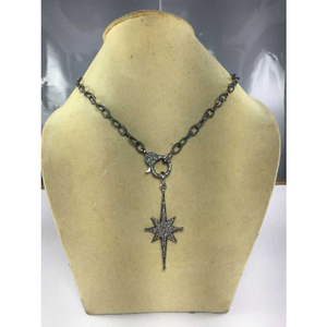 Silver Natural Diomand Necklace