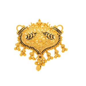 The 22k filigree design gold mangalsutra pend
