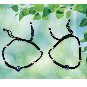 925 silver evil eye thread payal