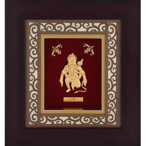 Hanuman ji Frame In 24K Gold Foil MGA - AGE03