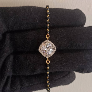 925 silver cusion halo bracelet