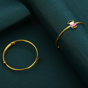18kt gold cz designer kids kadali kk60