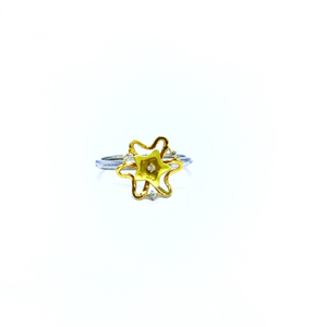 REAL DIAMOND FANCY STAR RING