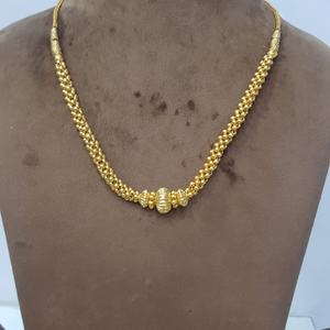 916 Gold Plain Elite Handmade Necklace SJJGN2